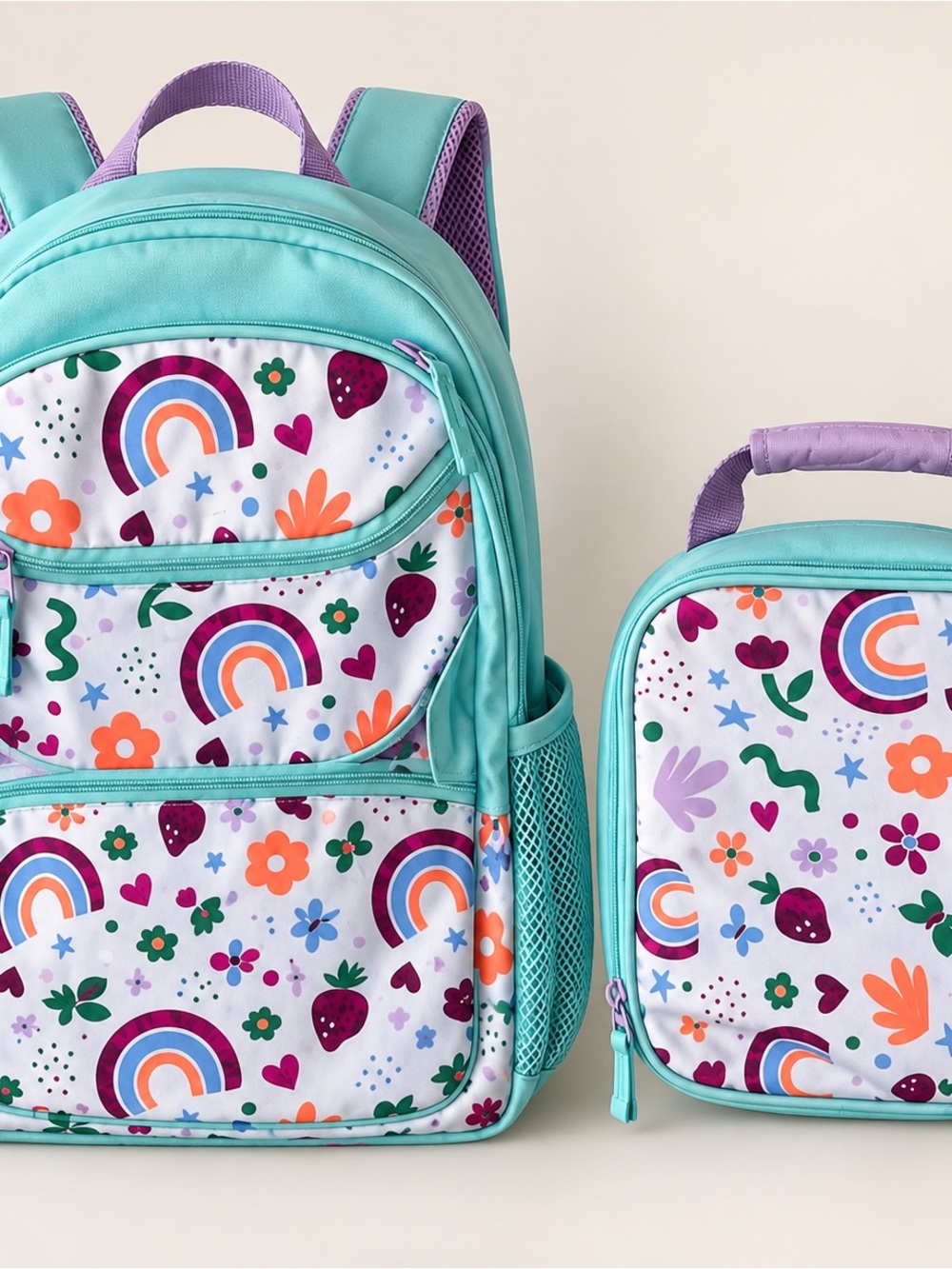 backpack with a lunchbox